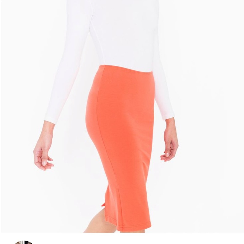 American apparel pointe PINK & ORANGE pencil skirt